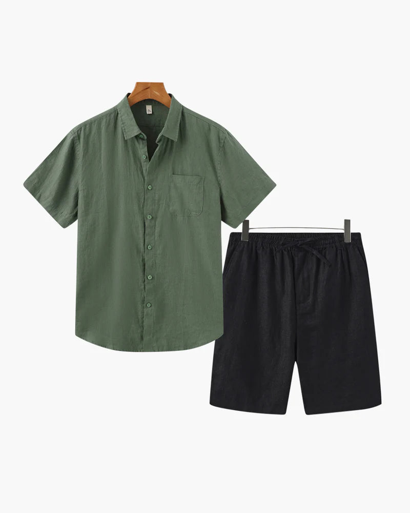 Proper Noble Linen Combo Shorts