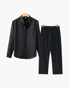 Proper Noble Linen Combo Long Sleeve