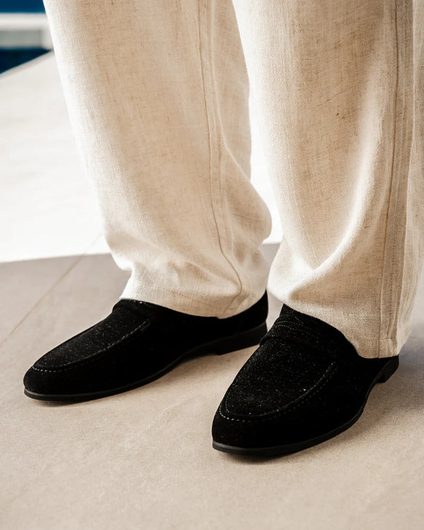 Proper Noble Suede Penny Loafers hover image