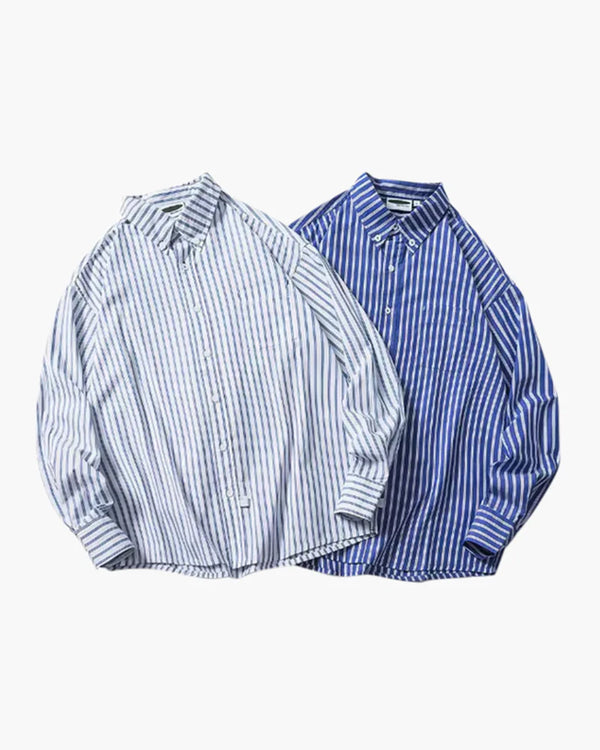 Oversized Striped Shirt hover image