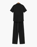 Cotton Polo & Pantalon Set