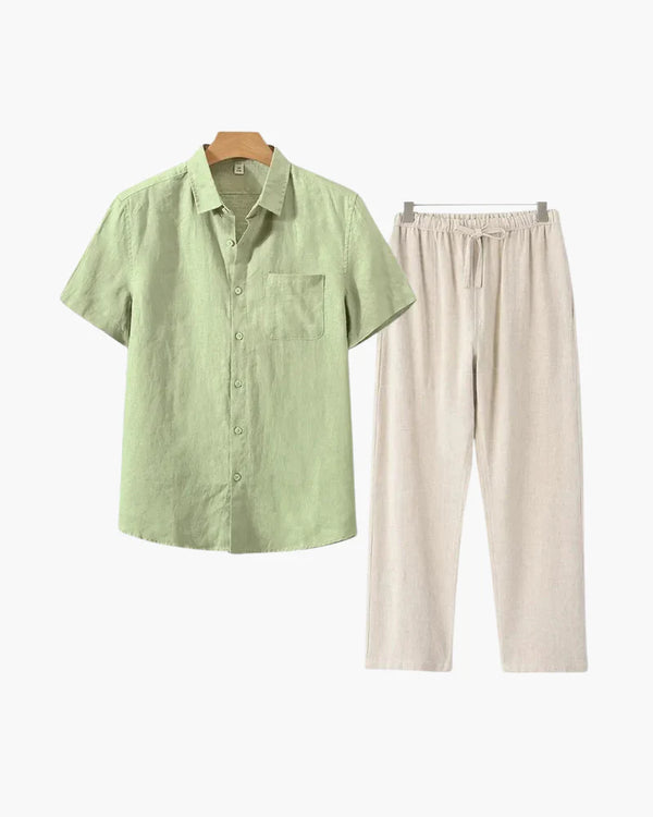 Proper Noble Linen Combo Short Sleeve hover image