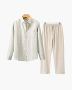 Proper Noble Linen Combo Long Sleeve