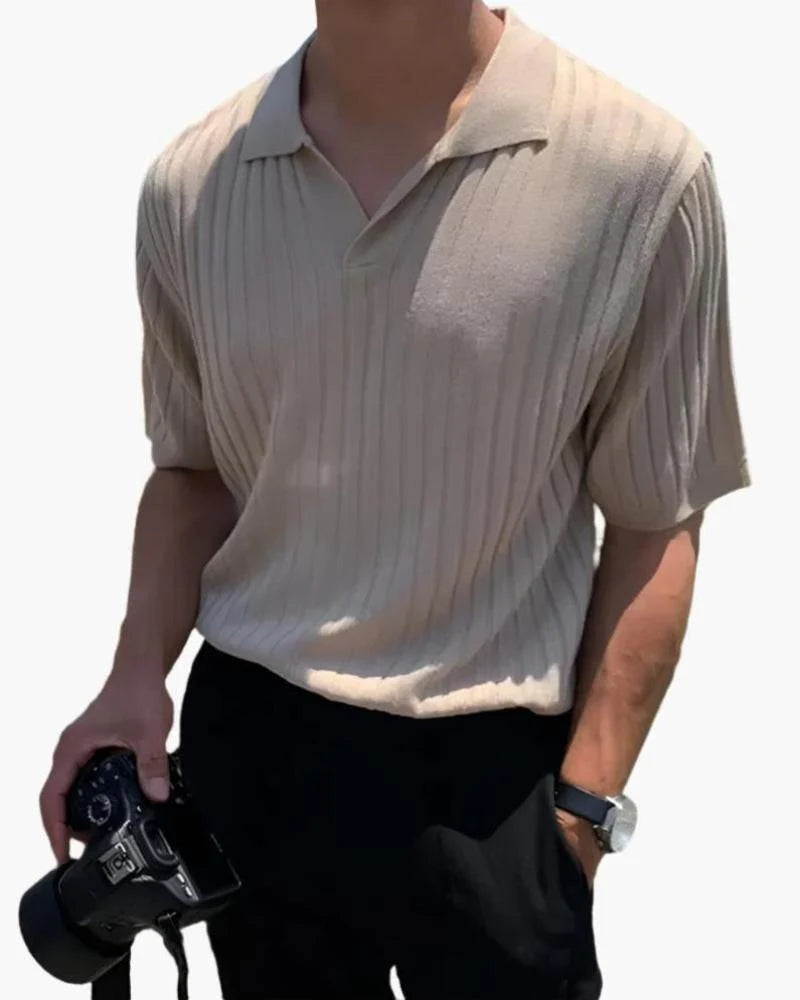 Florence Ribbed Cotton Polo