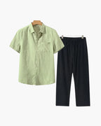 Proper Noble Linen Combo Short Sleeve