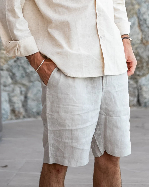 Casablanca Premium Linen Shorts hover image