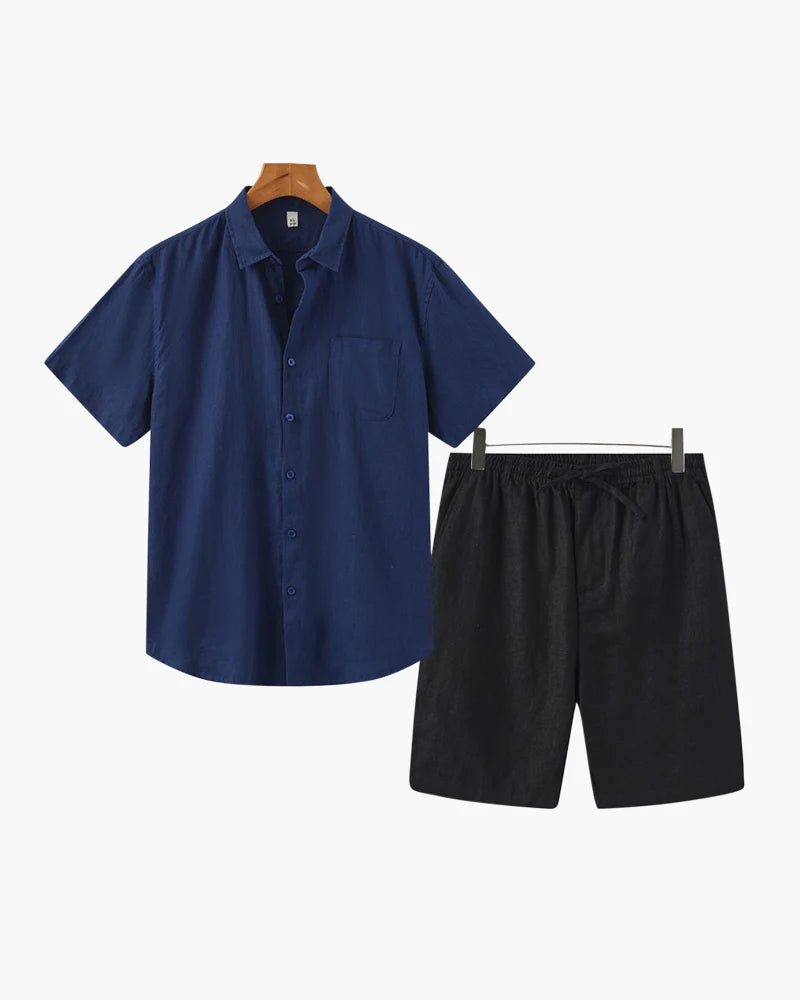 Proper Noble Linen Combo Shorts