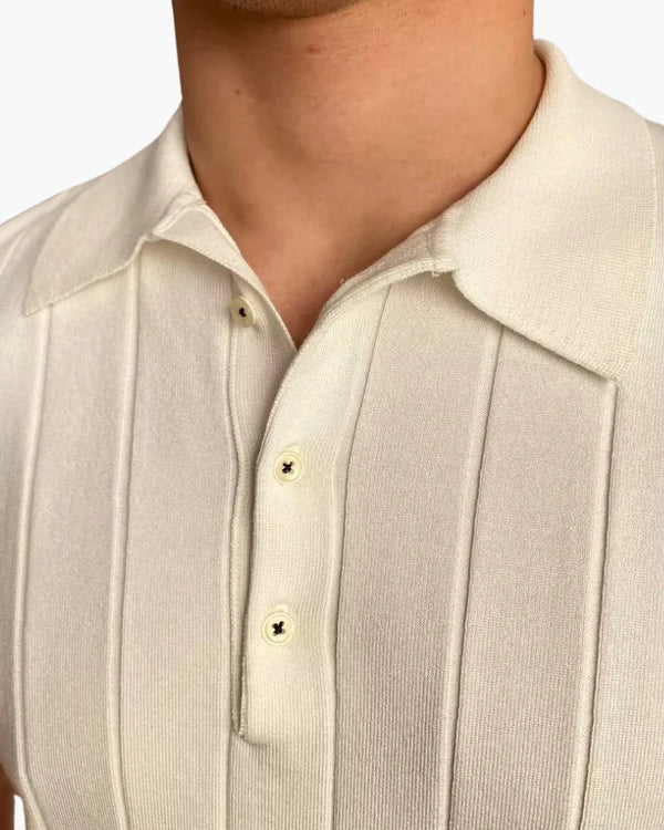 Cannes Ribbed Cotton Polo hover image