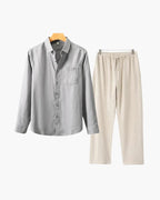 Proper Noble Linen Combo Long Sleeve