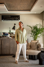 Proper Noble Linen Combo Long Sleeve