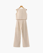 Classy Lady Linen Two-piece Set