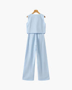 Classy Lady Linen Two-piece Set