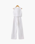 Classy Lady Linen Two-piece Set