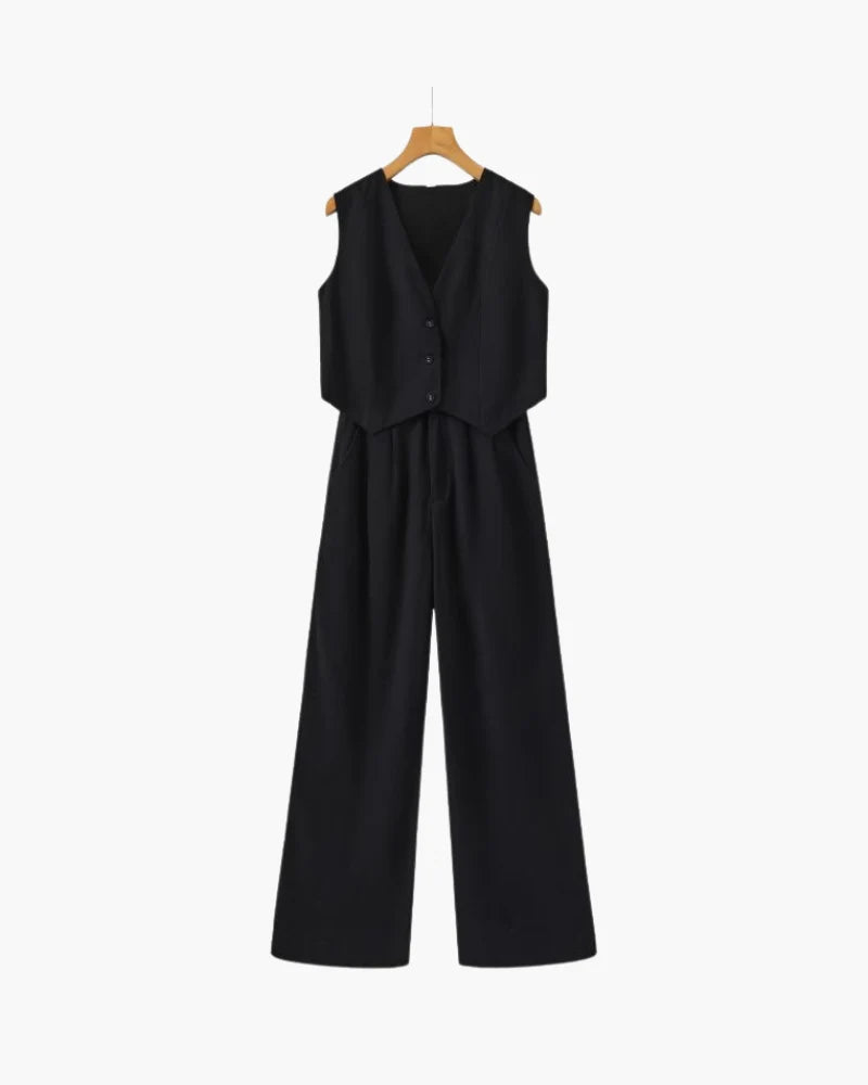 Classy Lady Linen Two-piece Set