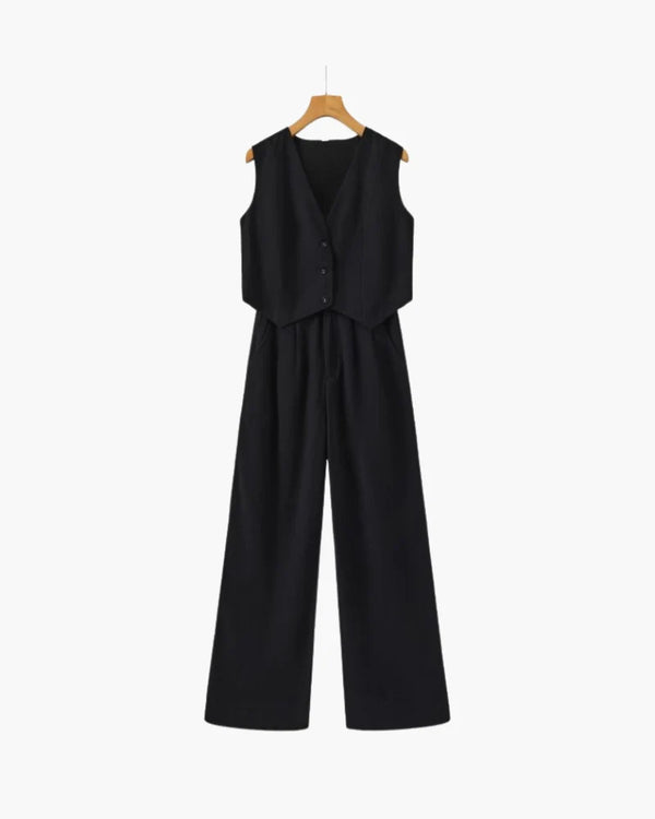 Classy Lady Linen Two-piece Set