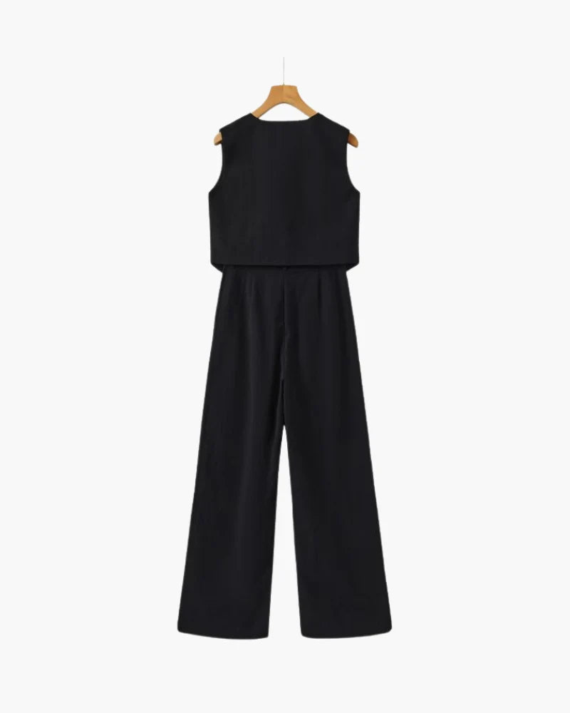 Classy Lady Linen Two-piece Set
