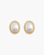 Radiance Oval Pearl Studs