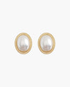 Radiance Oval Pearl Studs