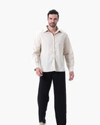 Proper Noble Linen Combo Long Sleeve