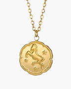 Zodiac Sign Necklace Gold