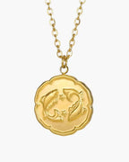 Zodiac Sign Necklace Gold