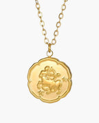 Zodiac Sign Necklace Gold