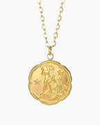 Zodiac Sign Necklace Gold